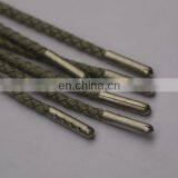 shenzhen factory wholesale hemp material shoelaces with metal tips