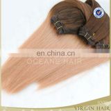 New arrival fast shipping wholesale sew in human ombre bundles hair weaves