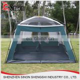 China made huge canvas PE polyester rain fly waterproof mesh dome tent