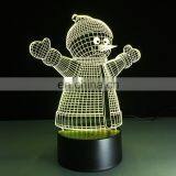 Snowman 3D Led Night Light for Christmas Gifts thumbnail-4