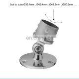 Stainless Steel Wall Mount Handrail Wall Mounted Adjustable Round Tube Support Glass Bracket thumbnail-5