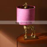 Creative Small Giraffe Resin Animal Base Home Decoration Black Lampshade Luxury Gold Desk Lights for Living Room thumbnail-6