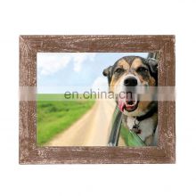 1 1/2 inch Molding 100% Reclaimed Wood Rustic Espresso Farmhouse 4x4 Wood Picture Frame