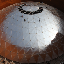 Aluminum Geodesic Dome/ self-supporting cover/tank cover/ Aluminum cover/roof/top