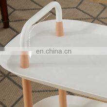 Популярный функциональный трехярусный стеллаж для хранения. Универсальный домашний кухонный стеллаж белого и черного цвета. Ручная тележка для хранения. Стеллаж для ванной комнаты thumbnail-5