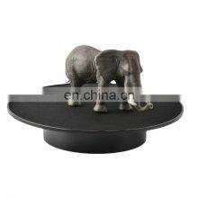 Electric Rotating Plastic Turntable Display Stand for Jewelry Watch Phone Decorations Store Desk Photography 25cm thumbnail-5