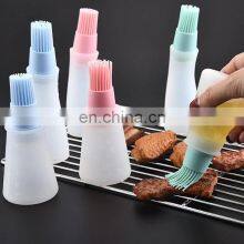 Barbecue Oil Brush Oil Dispenser With Brush High Temperature Resistant Silicone Oil Bottle With Brush Kitchen Baking Gadgets thumbnail-2