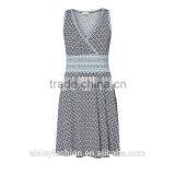 2016 Summer Hotsale V-neck Cotton Dress Design With Cheap Price D275 thumbnail-5