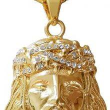 18K Gold-plated Jesus Christ Necklace for Men Women | Jesus Christ Pendant With Chain | Hip Hop Necklace