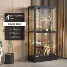 Multi-Scene Display Cabinet 4 Layers Glass Door for Hairdresser Showcase and Prize Cabinet - B2B Manufacturer thumbnail-4