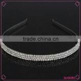 Elegant Fashion Three Layers Shiny Diamond Metal Hairband Headband thumbnail-1