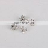 14KT Solid Gold Princess Cut AAAAA CZ Earrings Jewelry Manufacturers thumbnail-5