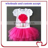 wholesale children long skirt, pink petti dress summer kids prom dresses baby girl frocker flower