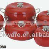 Non Stick Coating Apple Shape Aluminium Cookware Sets