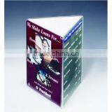 2015 4 x 9 Acrylic Sign Holder for Tabletops, 3-sided Fixture With Open Center - Clea
