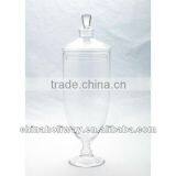 Clear Glass Candy Jar With Lid, Middle Size thumbnail-1