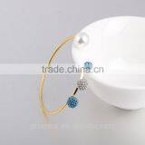 Cuff Charm Gold Color 4 Pearl Shamballa Bracelets Statement Bangles For Women Jewelry thumbnail-3