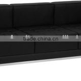 steel frame leather sofa 816#3seat