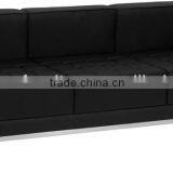 steel frame leather sofa 816#3seat