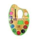 Wholesale Best Quality Cheap 12Colors Dry Water Color Paint Set With Brush thumbnail-3