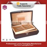 luxury wood material cigar humidor box supplier