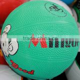 custom print logo rubber basketbal size 1