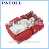 Outdoor foldable crib for baby, Free sample carry foldable baby travel cot bag