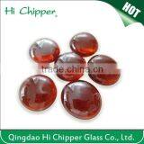 Clear Colored Glass Stone Gems Shape for Outdoor Fireplace Decoration thumbnail-2