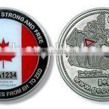 Promotional gift souvenir silver coins custom challenge coin