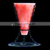 Himalayan Salt T-Light Holders-Cone Shape With Classic Metal Stand