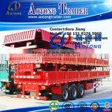 Brand New Tri Axle 30-60 Tons 40 Feet Flatbed Type Side Wall Open Bulk Cargo Trailer/drop Side Semi Trailer(twist Lock Optional) thumbnail-5