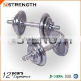 50KGS CAST IRON/CHROME DUMBBELL SET thumbnail-5