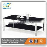 Modern Design Stainless Steel Tempered Glass Top Tea Table GDJ002 thumbnail-2