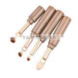 New Arrival 4 in 1 Multipurpose Gold Makeup Cosmetic Brushes Set Kits Eyeshadow Brush Eyeshadow Stick Lip Brush Eyebrow Brush Quality Choice thumbnail-2
