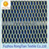 Hot Sells Green 100 Polyester Tricot Hexagonal Mesh Fabric for Shoes