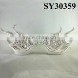 Home Decoration White Ceramic Fish thumbnail-5