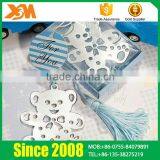 Small Silver Bear Shaped Customized Fancy Bookmark With Fringe thumbnail-1