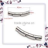 4mm 5mm Three Parts Removable Never Fade 316 Stainless Steel Round Bracelet Clasps Adjustable thumbnail-2