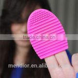 Mendior Brushegg cosmetic scrubber board makeup brush cleaner tool 11 colors OEM custom brand