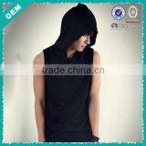 Pullover With Hood Cotton Man Tank Top (lyt-060116) thumbnail-1