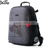 Simple Design Black Color Two Large Compartments School Bag thumbnail-2