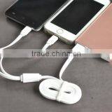Hot Sale High Speed 2 in 1 Flat Noodle USB Date Cable For IOS 8 Pin & Android thumbnail-1