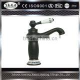 Unique Style Antique Faucet Bronze Brass Basin Sink Mixer Hot and Cold Water Taps Single Handle Single Hole Faucet thumbnail-5