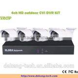 4ch HD CVI Dvr Kit,p2p Cloud, 4ch DAHUA Solution CVR Camera Kit, 720P Cvi Bullet Camera, DIY CVI Kit,iPhone&Anroid Phone View