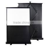 60 Inch 16:9 Floor Pull-up Projection Screen, Portable Projection Screens Easy Carry thumbnail-1