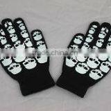 Mens Skull Print Magic Stretch Winter Glove