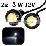 12V Car Parking Lights Eagle Eye Led Light Waterproof Small LED Daytime Running Lights thumbnail-1