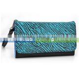 VIGO Women Clutch Wallet With Wristlet For 4" Smartphone Colorful Zebra Pattern