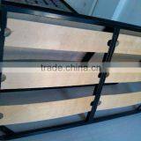 Metal Tube Bed Frame With Poplar Slats thumbnail-1
