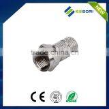 Nickel Plating rf Connector RG6 f Male Connector